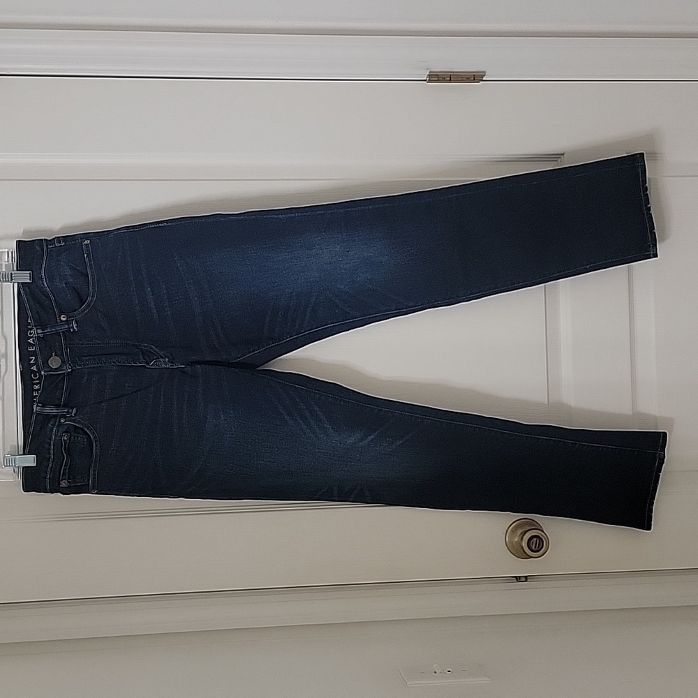 American Eagle Slim Straight Dark Wash, Size 32x32, Dark Wash, Excellent Cond. - Picture 10 of 13